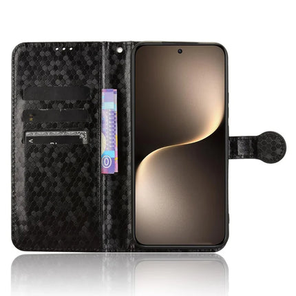 For Honor Magic7 5G Wallet Case Dot Pattern Imprint PU Leather Phone Cover