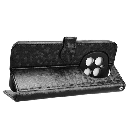 For Honor Magic7 5G Wallet Case Dot Pattern Imprint PU Leather Phone Cover