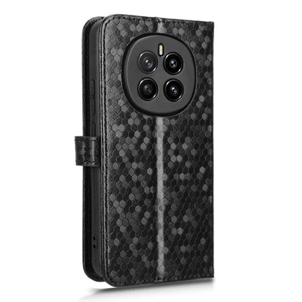 For Honor Magic7 5G Wallet Case Dot Pattern Imprint PU Leather Phone Cover