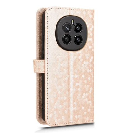 For Honor Magic7 5G Wallet Case Dot Pattern Imprint PU Leather Phone Cover