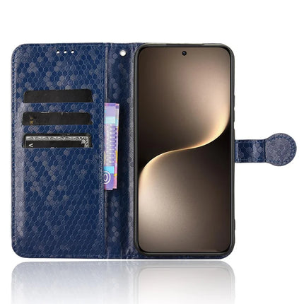 For Honor Magic7 5G Wallet Case Dot Pattern Imprint PU Leather Phone Cover