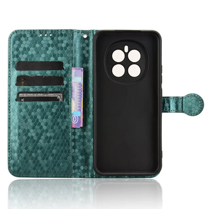 For Honor Magic7 5G Wallet Case Dot Pattern Imprint PU Leather Phone Cover