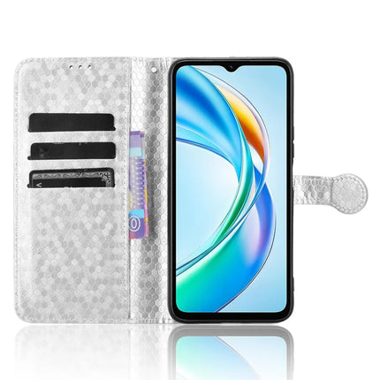 For Honor X5b Plus  /  X5b Wallet Case Dot Pattern Imprint PU Leather Phone Cover