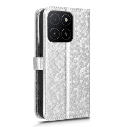 For Honor X5b Plus  /  X5b Wallet Case Dot Pattern Imprint PU Leather Phone Cover