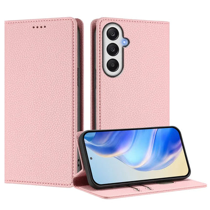 For Samsung Galaxy A05s 4G Wallet Case RFID Blocking Litchi Texture Leather Mobile Cover
