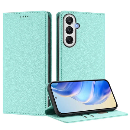 For Samsung Galaxy A05s 4G Wallet Case RFID Blocking Litchi Texture Leather Mobile Cover