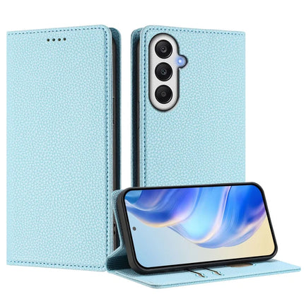 For Samsung Galaxy A05s 4G Wallet Case RFID Blocking Litchi Texture Leather Mobile Cover