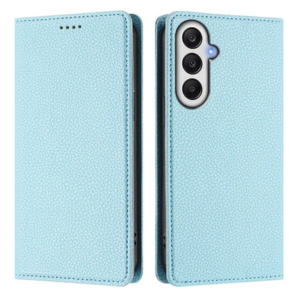 For Samsung Galaxy A05s 4G Wallet Case RFID Blocking Litchi Texture Leather Mobile Cover