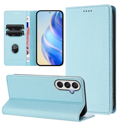 For Samsung Galaxy A05s 4G Wallet Case RFID Blocking Litchi Texture Leather Mobile Cover