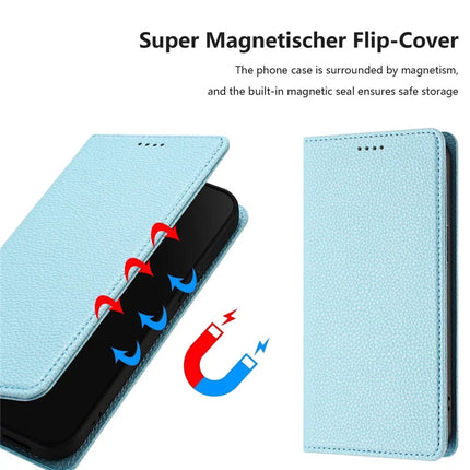 For Samsung Galaxy A05s 4G Wallet Case RFID Blocking Litchi Texture Leather Mobile Cover