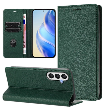 For Samsung Galaxy A05s 4G Wallet Case RFID Blocking Litchi Texture Leather Mobile Cover