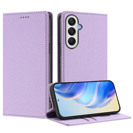 For Samsung Galaxy A05s 4G Wallet Case RFID Blocking Litchi Texture Leather Mobile Cover