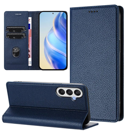 For Samsung Galaxy A05s 4G Wallet Case RFID Blocking Litchi Texture Leather Mobile Cover
