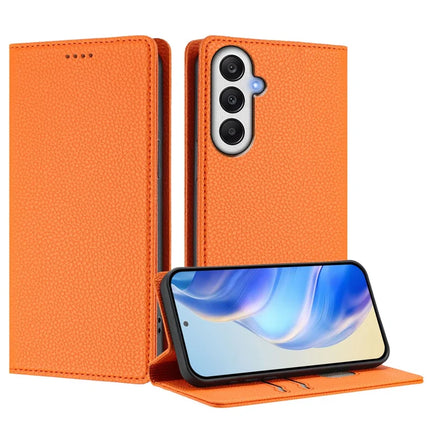 For Samsung Galaxy A05s 4G Wallet Case RFID Blocking Litchi Texture Leather Mobile Cover