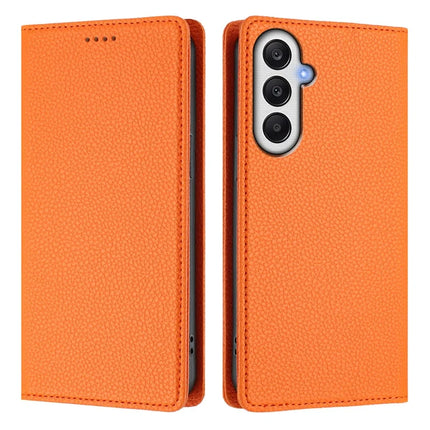 For Samsung Galaxy A05s 4G Wallet Case RFID Blocking Litchi Texture Leather Mobile Cover