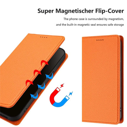 For Samsung Galaxy A05s 4G Wallet Case RFID Blocking Litchi Texture Leather Mobile Cover