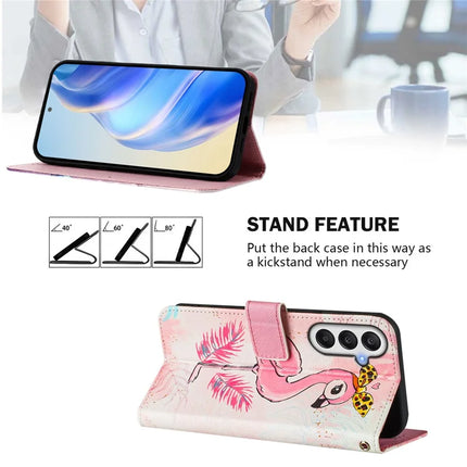 For Samsung Galaxy A05s 4G Case Pattern Printing Wallet Phone Cover with Strap