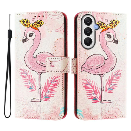 For Samsung Galaxy A05s 4G Case Pattern Printing Wallet Phone Cover with Strap