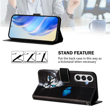 For Samsung Galaxy A05s 4G Case Pattern Printing Wallet Phone Cover with Strap