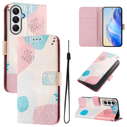 For Samsung Galaxy A05s 4G Case Pattern Printing Wallet Phone Cover with Strap - Graffiti