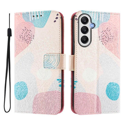 For Samsung Galaxy A05s 4G Case Pattern Printing Wallet Phone Cover with Strap