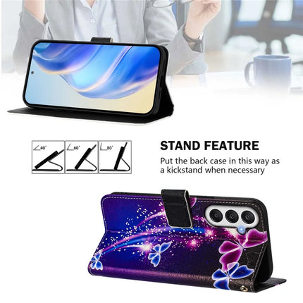 For Samsung Galaxy A05s 4G Case Pattern Printing Wallet Phone Cover with Strap