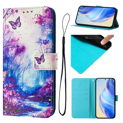 For Samsung Galaxy A05s 4G Case Pattern Printing Wallet Phone Cover with Strap