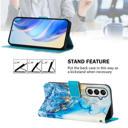 For Samsung Galaxy A05s 4G Case Pattern Printing Wallet Phone Cover with Strap