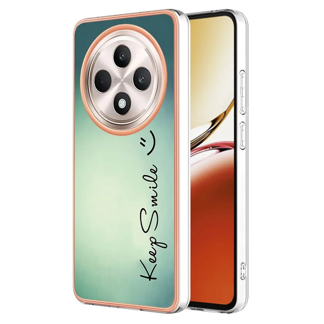 For Oppo Reno12 F 4G / Oppo Reno12 F 5G Case IMD-D Pattern Printing 2.0mm TPU Phone Back Cover - Keep Smile