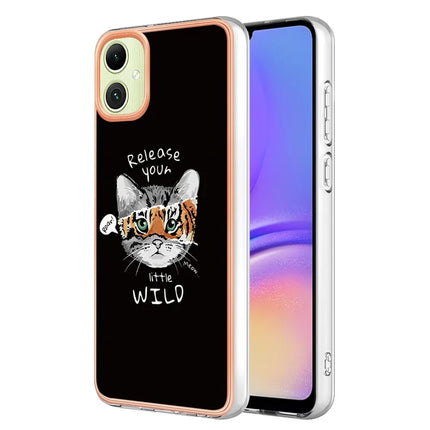 For Samsung Galaxy A06 Case IMD-D Pattern Printing 2.0mm TPU Phone Back Cover - Cat / Tiger