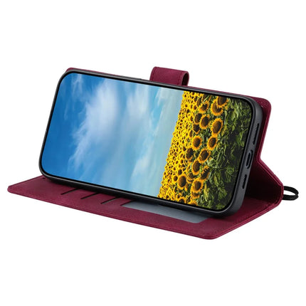 Style 018 For Motorola Moto G85 5G Case Imprinted Totem Skin Feel Wallet Leather Phone Cover