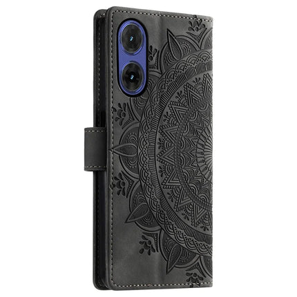 Style 018 For Motorola Moto G85 5G Case Imprinted Totem Skin Feel Wallet Leather Phone Cover