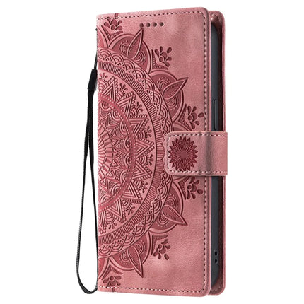Style 018 For Motorola Moto G85 5G Case Imprinted Totem Skin Feel Wallet Leather Phone Cover