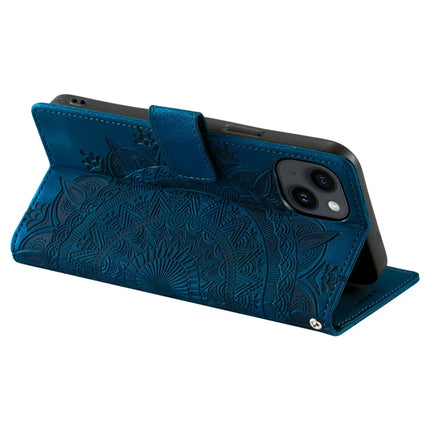 Style 018 For iPhone 13 Case Imprinted Totem Skin Feel Wallet Leather Phone Cover