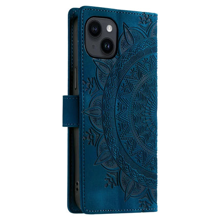 Style 018 For iPhone 13 Case Imprinted Totem Skin Feel Wallet Leather Phone Cover