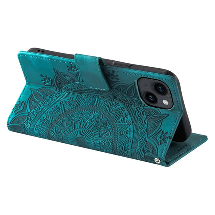 Style 018 For iPhone 13 Case Imprinted Totem Skin Feel Wallet Leather Phone Cover