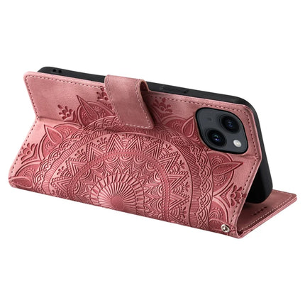 Style 018 For iPhone 13 Case Imprinted Totem Skin Feel Wallet Leather Phone Cover