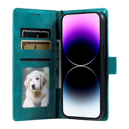 Style 018 For iPhone 13 Pro Max Case Imprinted Totem Skin Feel Wallet Leather Phone Cover