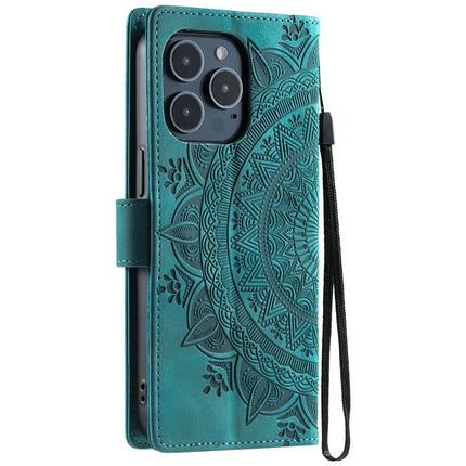 Style 018 For iPhone 13 Pro Max Case Imprinted Totem Skin Feel Wallet Leather Phone Cover
