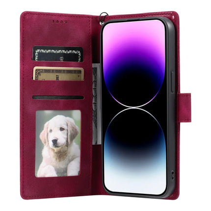 Style 018 For iPhone 13 Pro Max Case Imprinted Totem Skin Feel Wallet Leather Phone Cover