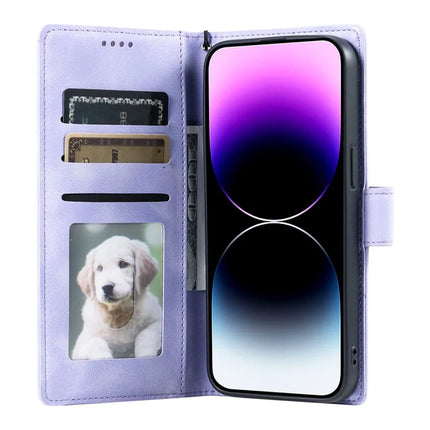 Style 018 For iPhone 14 Case Imprinted Totem Skin Feel Wallet Leather Phone Cover
