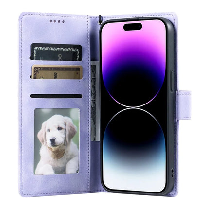 Style 018 For iPhone 16 Plus Case Imprinted Totem Skin Feel Wallet Leather Phone Cover