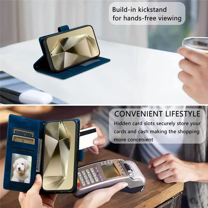 Style 018 For Samsung Galaxy A16 5G  /  4G Case Imprinted Totem Skin Feel Wallet Leather Phone Cover