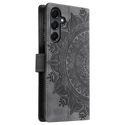 Style 018 For Samsung Galaxy A55 5G Case Imprinted Totem Skin Feel Wallet Leather Phone Cover