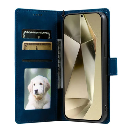 Style 018 For Samsung Galaxy A55 5G Case Imprinted Totem Skin Feel Wallet Leather Phone Cover
