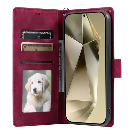 Style 018 For Samsung Galaxy A55 5G Case Imprinted Totem Skin Feel Wallet Leather Phone Cover