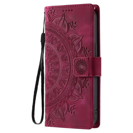 Style 018 For Samsung Galaxy A55 5G Case Imprinted Totem Skin Feel Wallet Leather Phone Cover