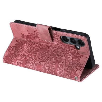 Style 018 For Samsung Galaxy A55 5G Case Imprinted Totem Skin Feel Wallet Leather Phone Cover
