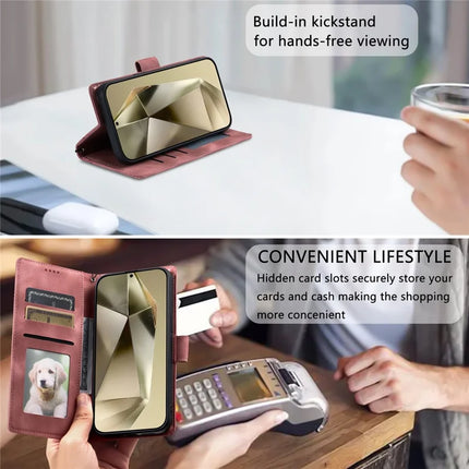 Style 018 For Samsung Galaxy A55 5G Case Imprinted Totem Skin Feel Wallet Leather Phone Cover