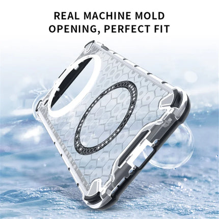 For Oppo Find X8 5G Case Compatible with MagSafe Honeycomb Design TPU+PC Phone Cover